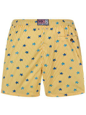 Man Comfort Light Badeshorts mit Seestern-Print