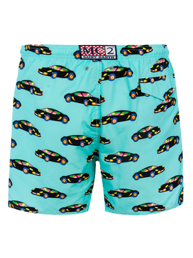 Herren-Badeshorts aus leichtem Stoff Lighting mit Lodola-Autoaufdruck |MARCO LODOLA SPECIAL EDITION