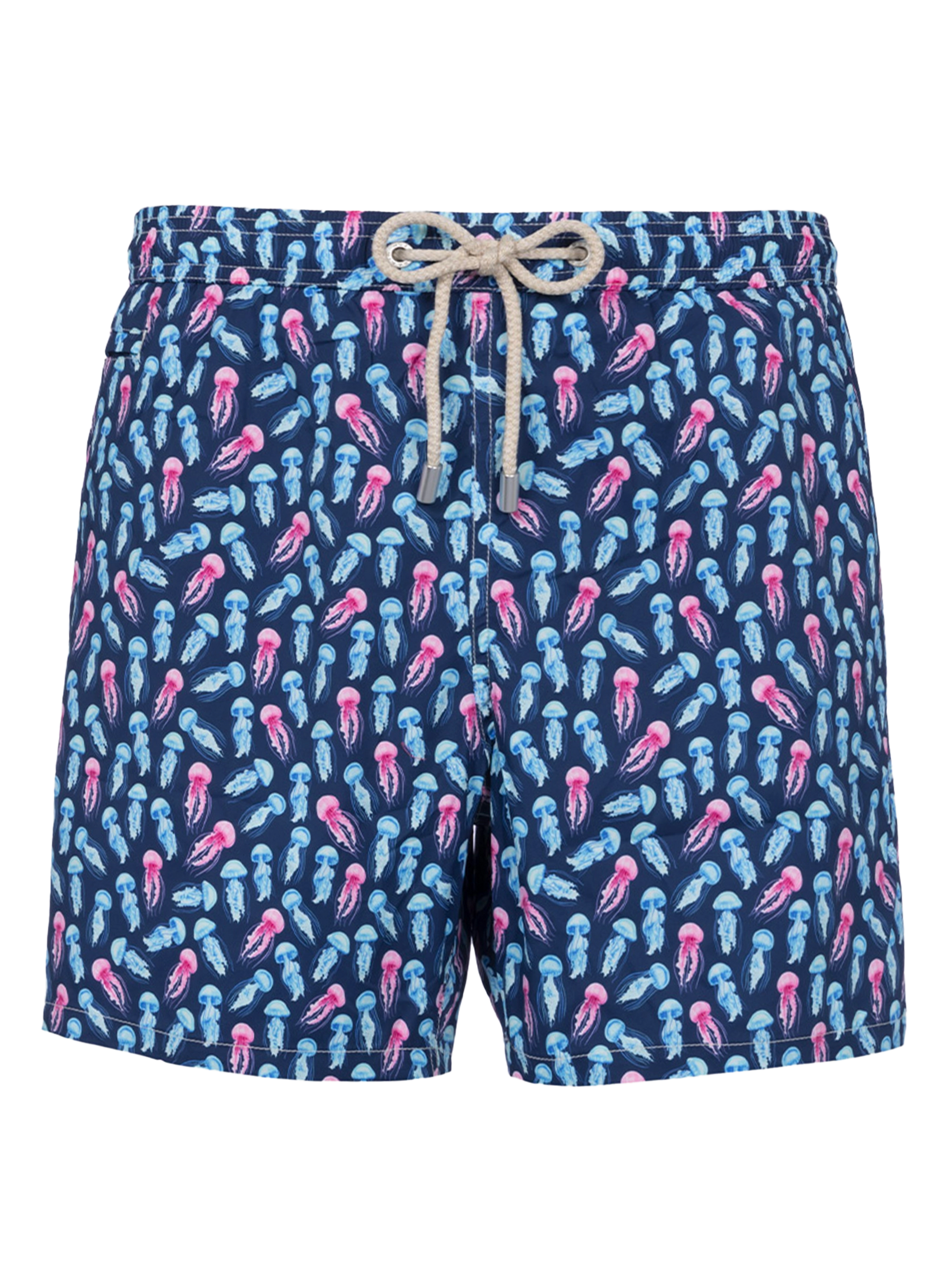 Comfort Light classic stretch swim shorts with jellyfishes print