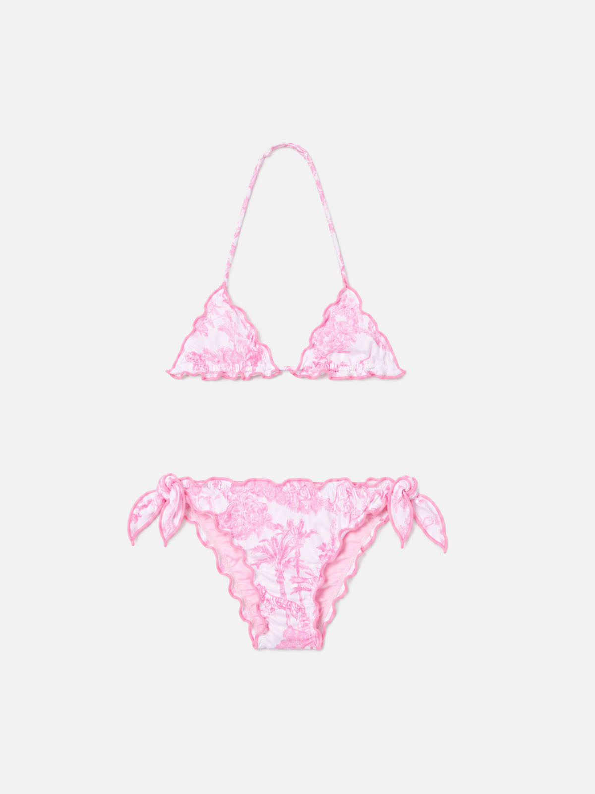 Bikini elástico Cris con estampado toile de jouy 