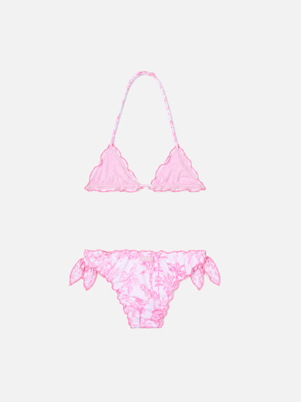 Bikini elástico Cris con estampado toile de jouy 