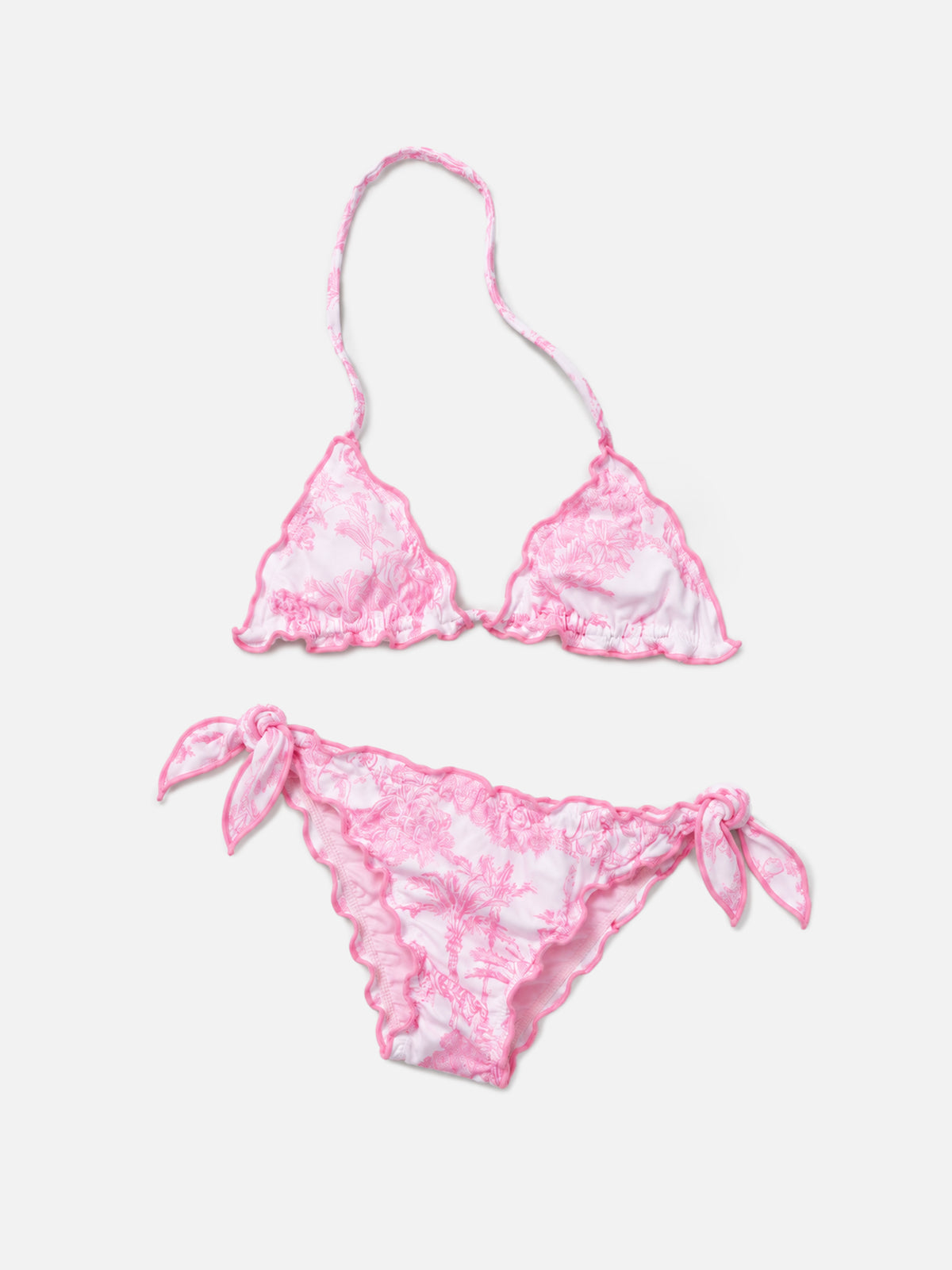 Bikini elástico Cris con estampado toile de jouy 