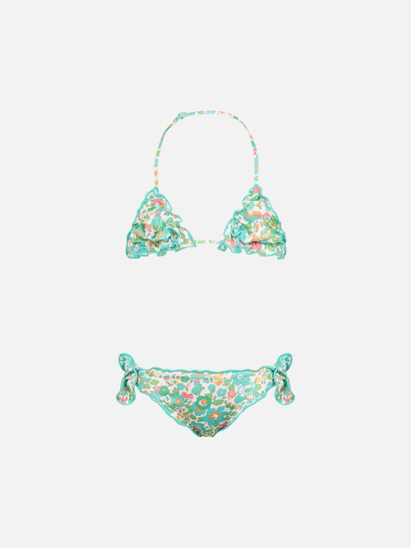 Girl classic triangle bikini Cris with Betsy print | MADE WITH LIBERTY FABRIC