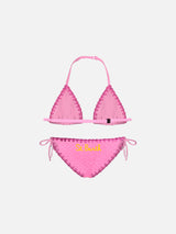 Girl bikini with embroidery