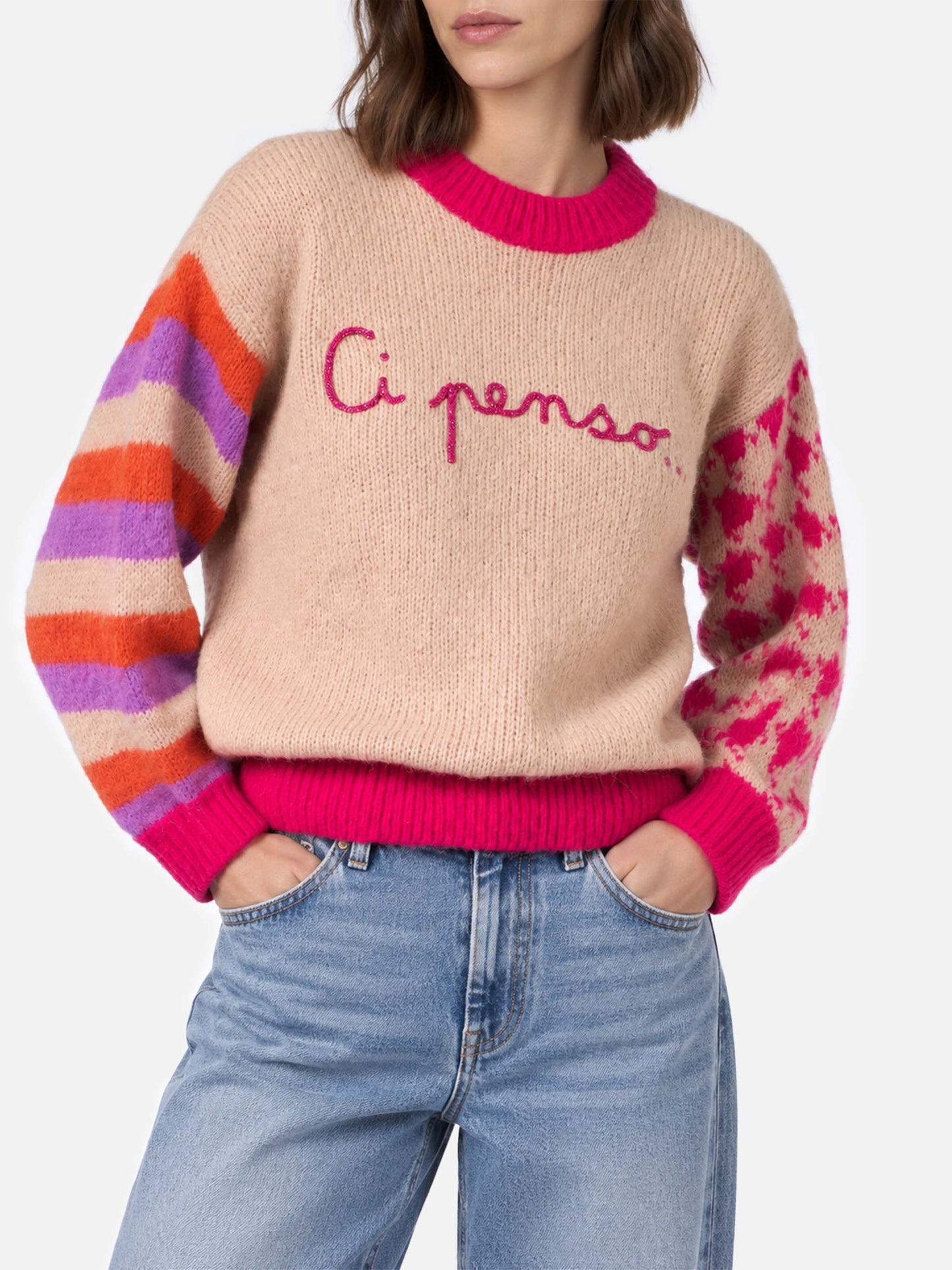 Jersey boxy suave Danya con bordado Ci penso 