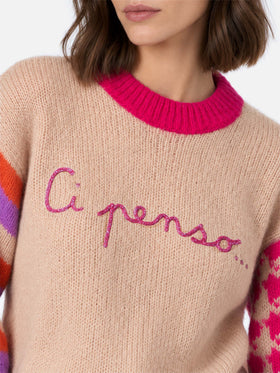 Jersey boxy suave Danya con bordado Ci penso 