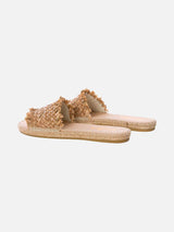 Woman straw espadrilla