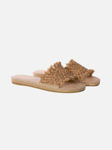 Woman straw espadrilla