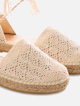 Woman crochet espadrillas