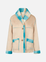 Giubbotto da donna in shearling reversibile