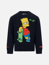 Maglia da bambino girocollo con stampa Bart Simpson |THE SIMPSON SPECIAL EDITION