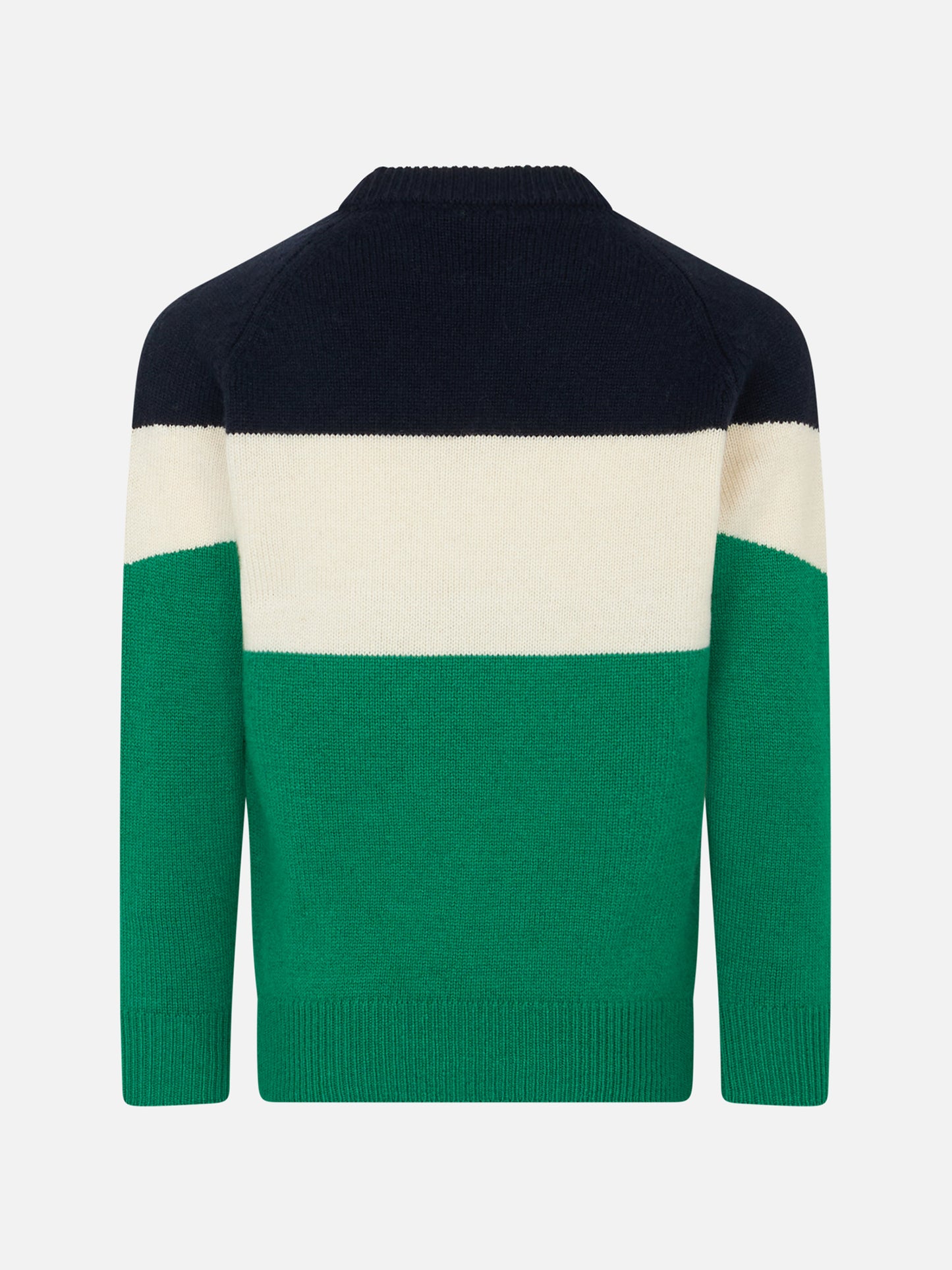 Boy crewneck sweater with Saint Barth print