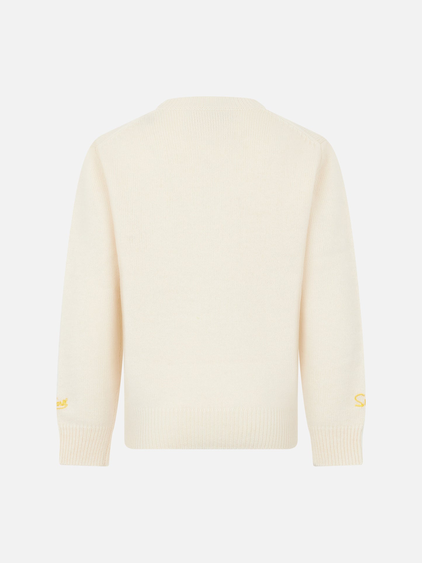 Boy crewneck sweater with The Simpson family jacquard | THE SIMPSONS SPECIAL EDITION