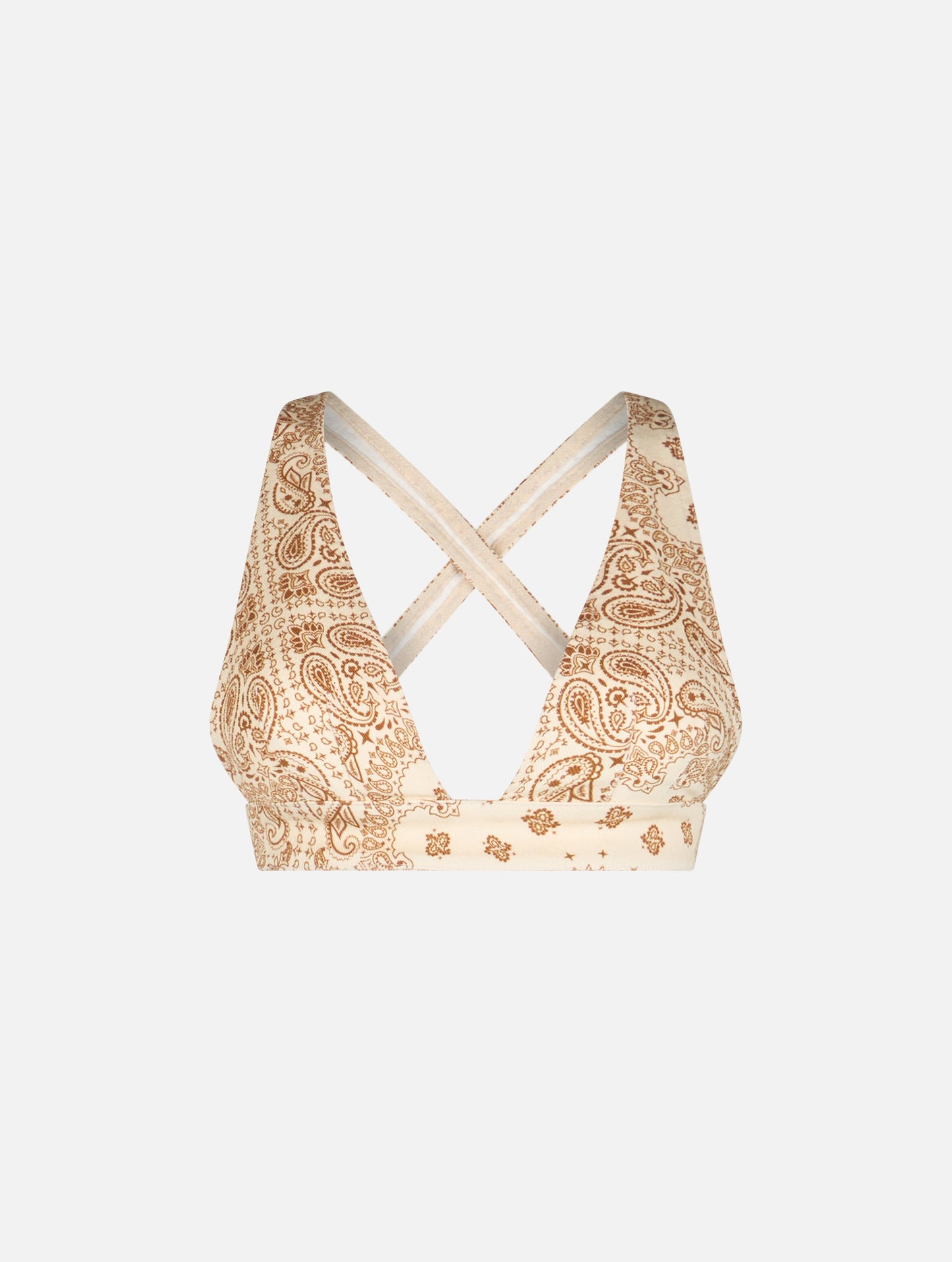 Woman scooped denim bandanna top Eda