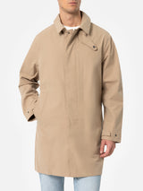 Trench in tessuto elasticizzato beige Elbert con bordino