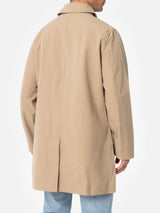 Trench in tessuto elasticizzato beige Elbert con bordino