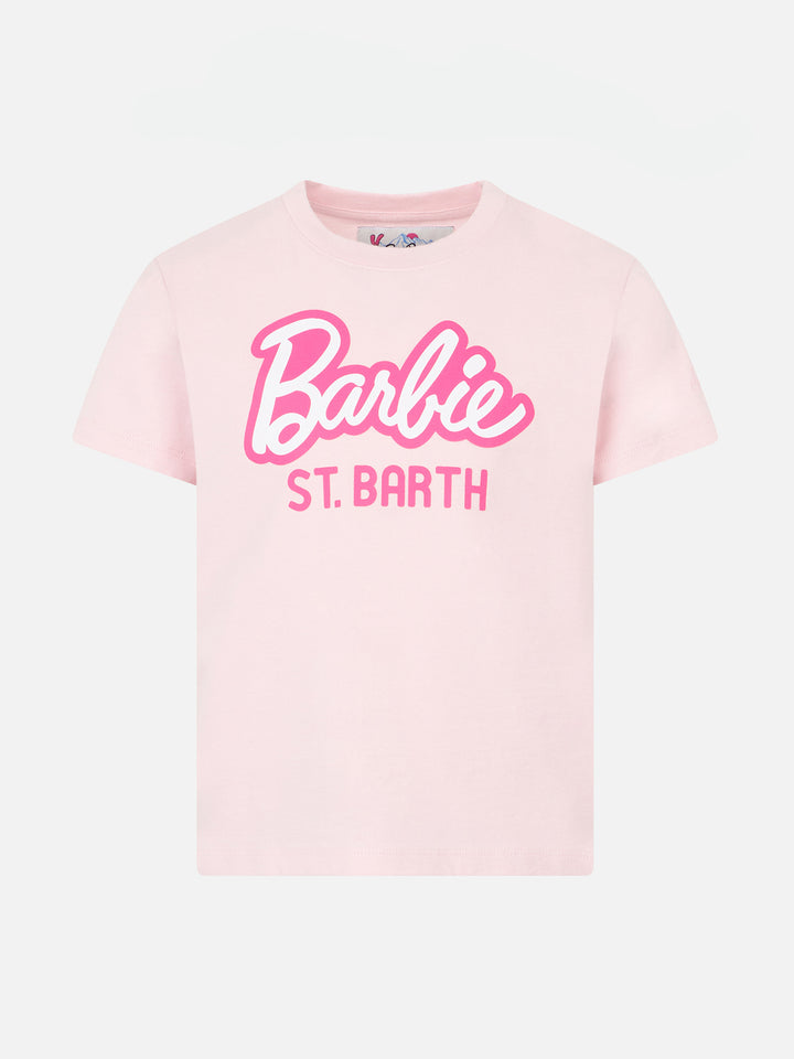Mädchen-T-Shirt aus schwerer Baumwolle mit Barbie St. Barth-Aufdruck | BARBIE-SONDEREDITION