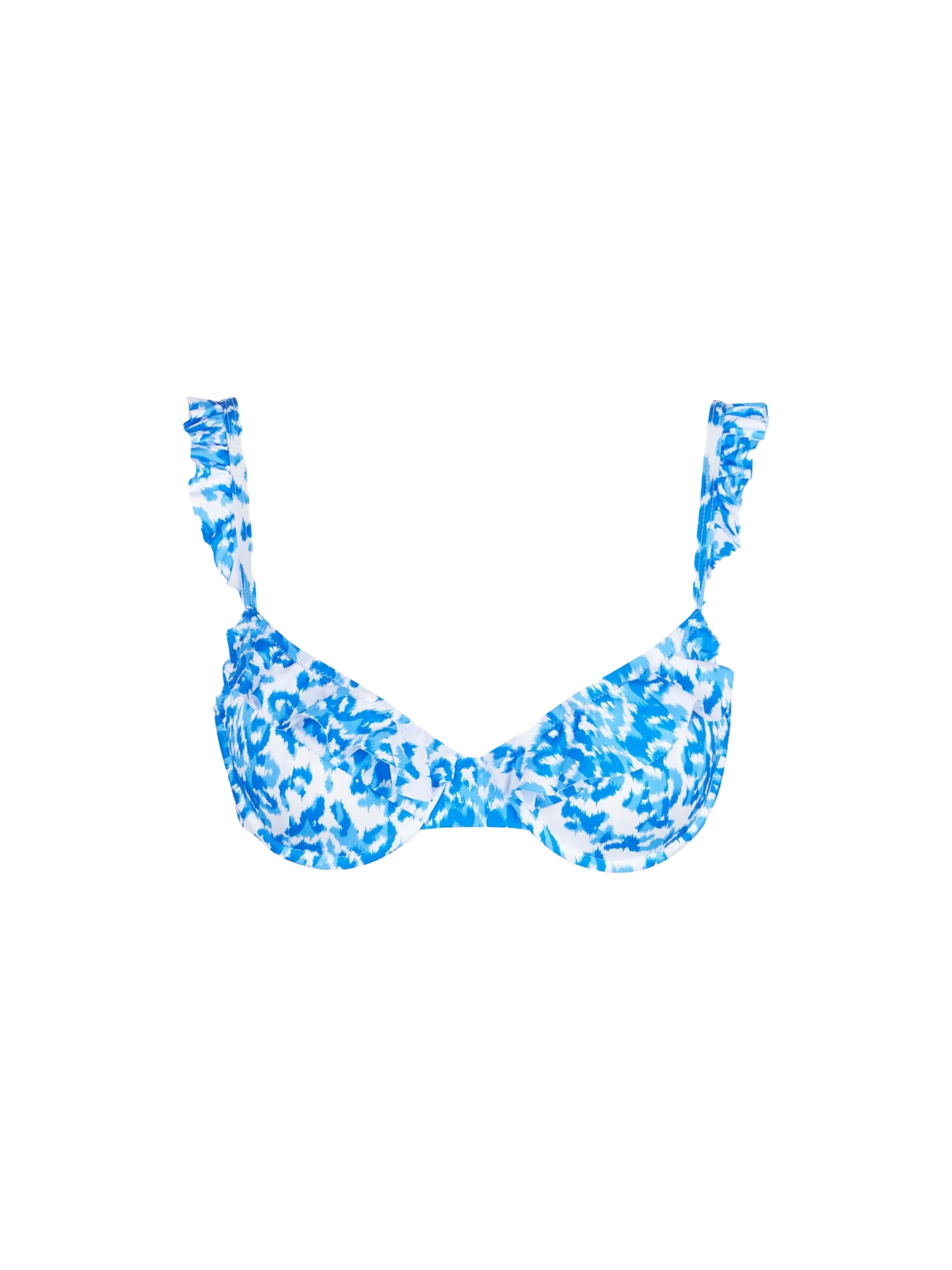 Woman bralette swimsuit with ruffles
