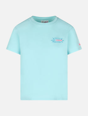 Damen-T-Shirt Emilie aus Baumwolljersey mit Rundhalsausschnitt und Spesso ho Sempre Ragione-Stickerei | INSULTI LUMINOSI SONDEREDITION