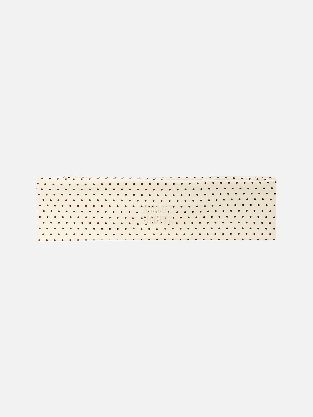 Studio headband with micro polka dot print