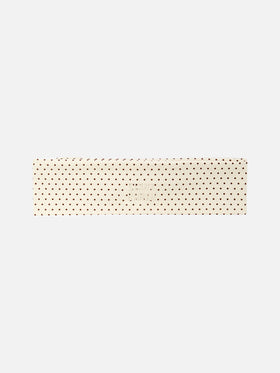 Studio headband with micro polka dot print