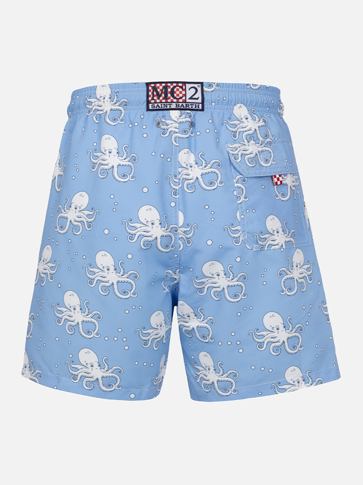 Man mid-length Gustavia swim-shorts with octopus print - MC2 Saint Barth