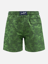 Costume da bagno da uomo in tessuto ripstop Harbour The Riviera con stampa jacquard camo