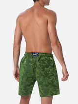 Costume da bagno da uomo in tessuto ripstop Harbour The Riviera con stampa jacquard camo