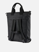 Canvas schwarzer Rucksack Helmut