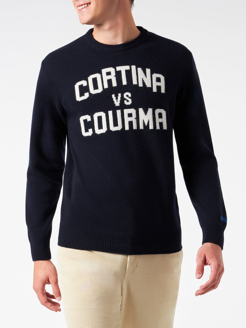 Maglia da uomo girocollo con stampa jacquard Cortina vs Courma