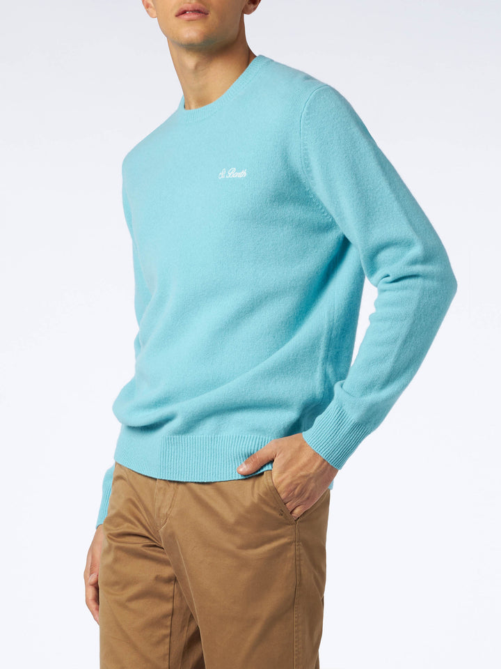 Water green sweater Regent in lambswool