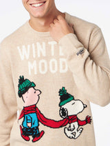 Herrenpullover mit Rundhalsausschnitt und Snoopy-und-Charlie-Jacquard-Print | SNOOPY – ©PEANUTS SONDERAUSGABE