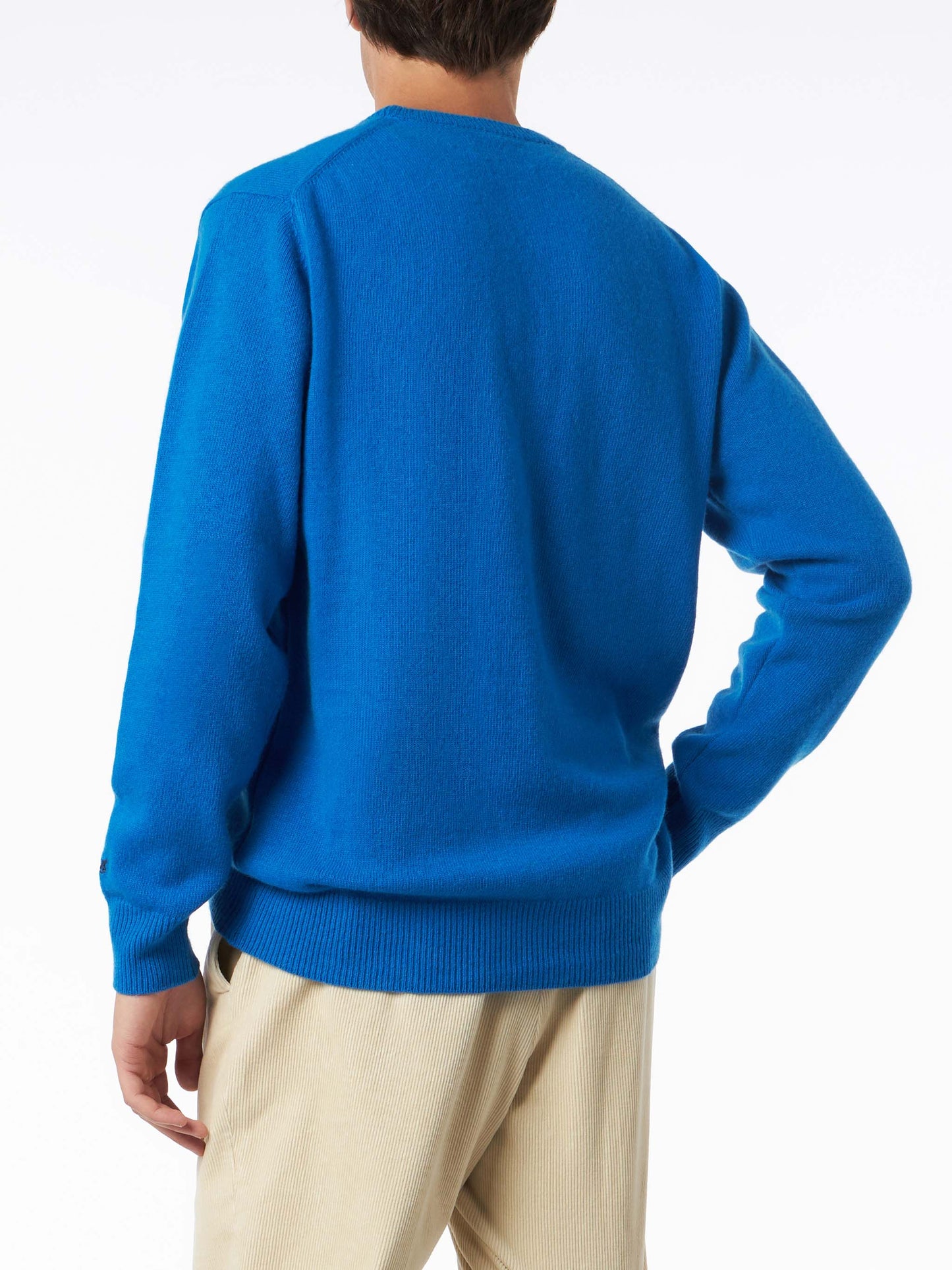 Man crewneck sweater with Sun Moritz Après Ski embroidery - MC2 Saint Barth