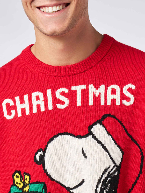 Maglia da uomo stampa Snoopy Christmas Mood | Edizione speciale Peanuts™