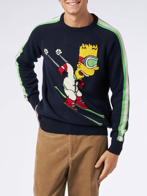 Man crewneck sweater with Bart Simpson jacquard | THE SIMPSONS SPECIAL EDITION