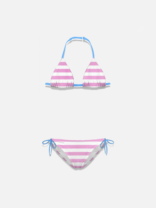 Girl classic triangle bikini Holly with Fiorucci print |FIORUCCI SPECIAL EDITION