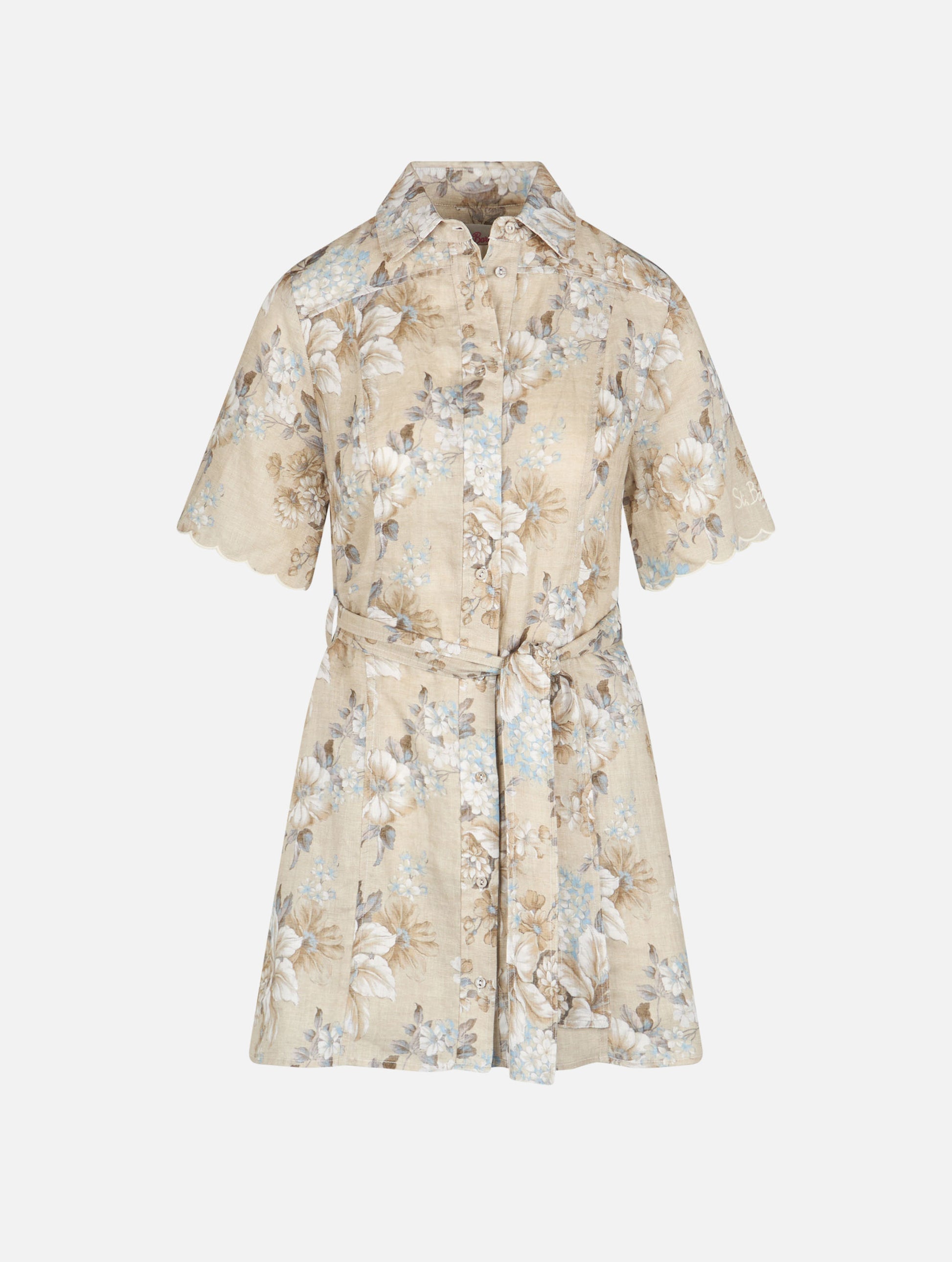 linen flower dress Hermione floral linen dress