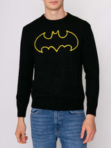 Maglione nero da uomo logo Batman | Edizione speciale della Warner Bros