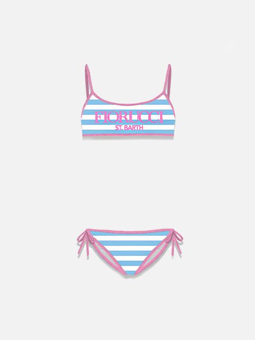 Bikini a bralette da bambina Jaiden con stampa Fiorucci | EDIZIONE SPECIALE FIORUCCI