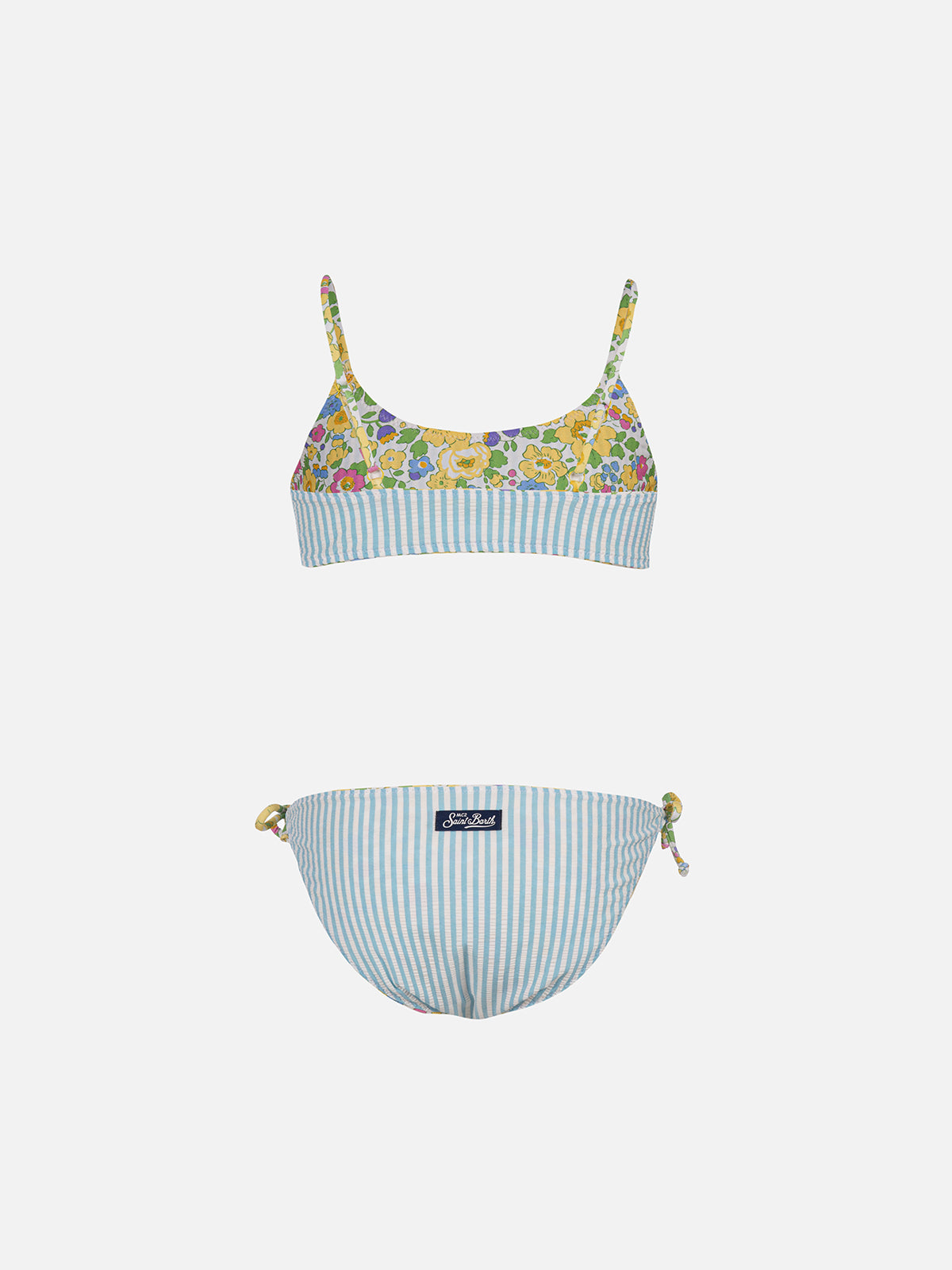 Doubleface-Bralette-Bikini Jaiden für Mädchen mit Betsy-Print | HERGESTELLT AUS LIBERTY-STOFF
