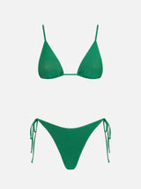 Damen-Triangel-Bikini aus Lurex