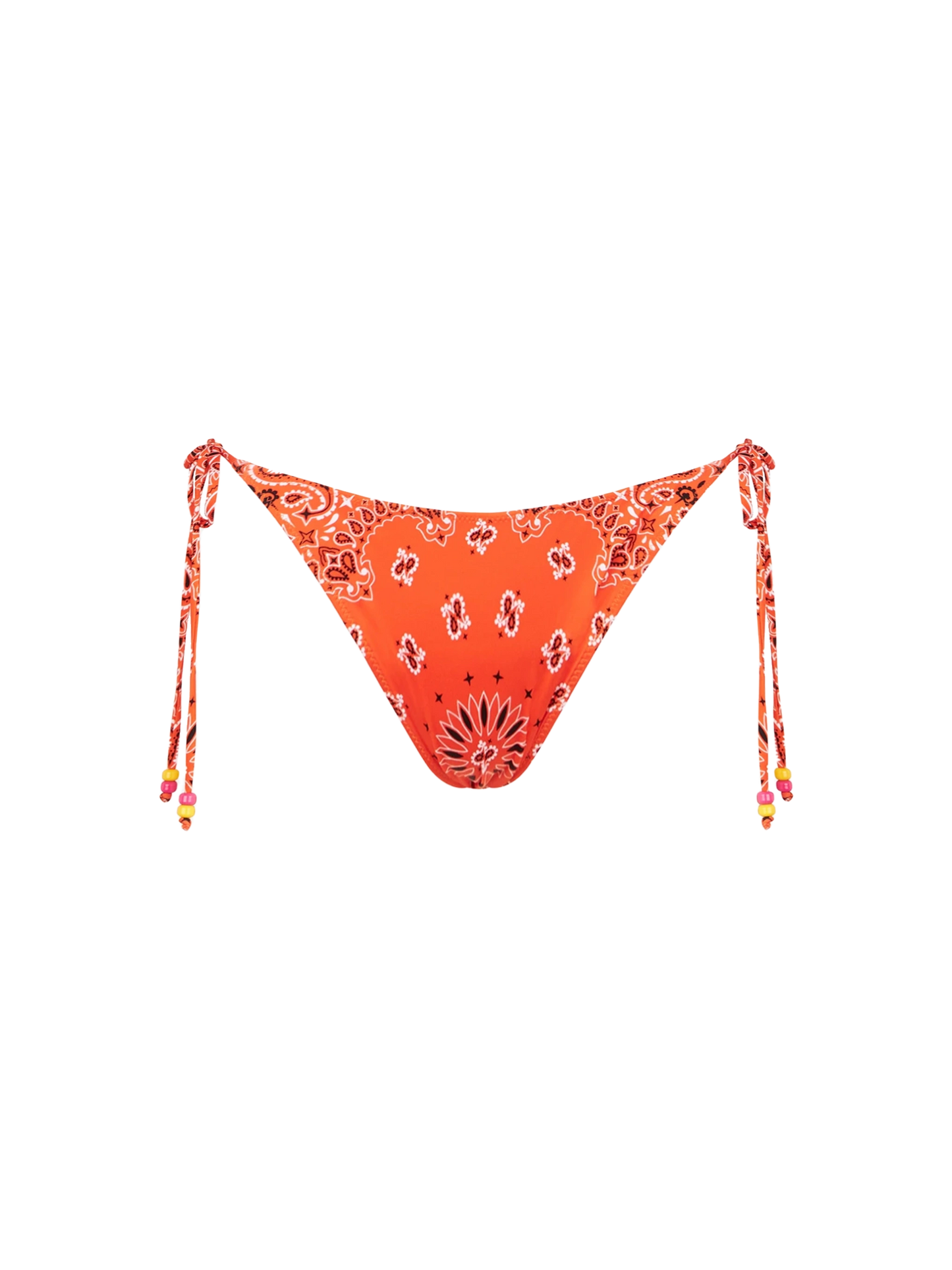 Woman swim briefs with bandanna print