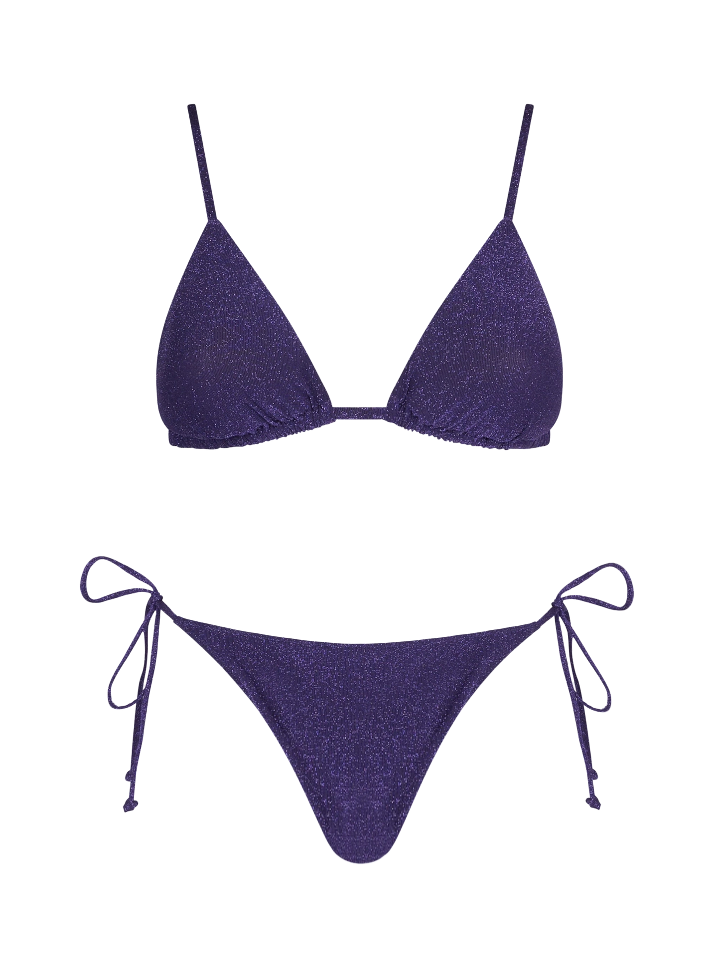 Damen-Triangel-Bikini aus Lurex