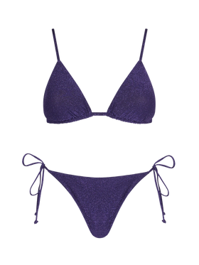 Damen-Triangel-Bikini aus Lurex