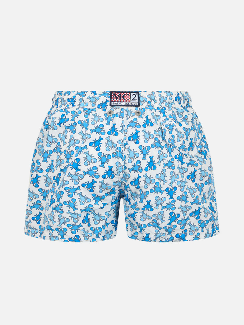 Badeshorts für Jungen aus leichtem Stoff von Jean Lighting mit Hummer-Print