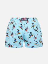 Boy lightweight fabric swim-shorts Jean Lighting with Mickey Mouse print | ©DISNEY SPECIAL EDITION