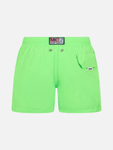 Boy lightweight fabric fluo green swim-shorts Jean Lighting Pantone | PANTONE SPECIAL EDITION