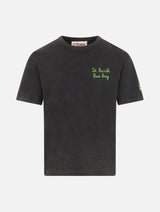 Boy black cotton t-shirt Josh