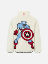 Sherpa-Jacke für Jungen mit Captain America-Aufdruck | MARVEL-SONDERAUSGABE