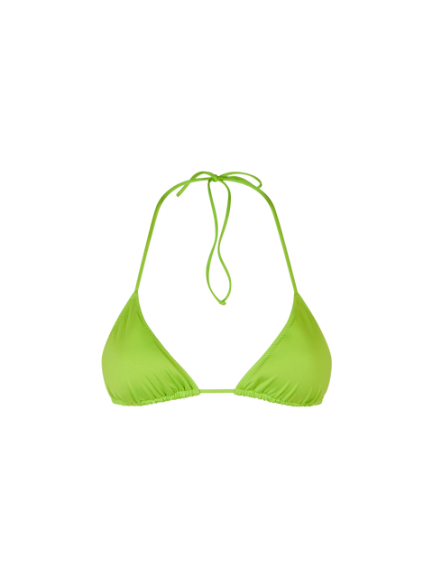 Woman lime triangle top swimsuit - MC2 Saint Barth